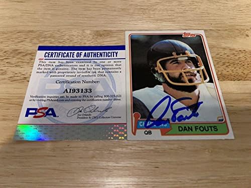 Dan Fouts potpisao trgovačku karticu San Diego Chargers PSA/DNA 2 - NFL nogometne kartice