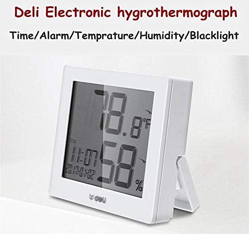 UXZDX CUJUX LCD Prikaz Električna temperatura i mjerač vlage Termometar i higrometar s datumom vremena sata Hygrothermograh