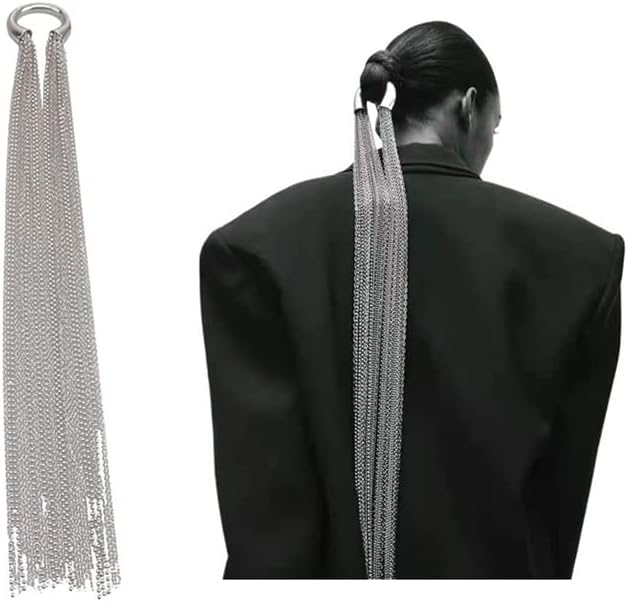 Pretjerivanje Bling Bling Crystal Long Chain Resel odjeća za kosu Barrette zabava Darovi kosa za kosu za kosu za žene djevojke nakit