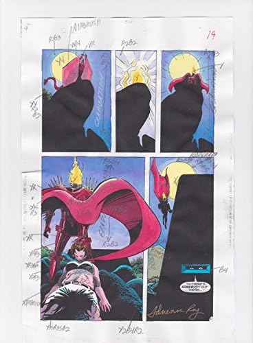 Godišnjak sjena šišmiša _ 1 Stranica 11 umjetnička režija stripova o Batmanu s potpisom A. ROI koa