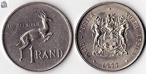 Afrička Južna Afrika 1 Lant Coin Year Slučajni nikl Nikel Strani kovanica kolekcija poklona