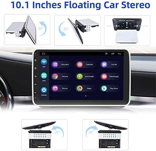 Automobilski stereo sustav s bežičnim sustavom, 10,1-inčni automobilski radio sa zaslonom osjetljivim na dodir s mogućnošću vertikalnog