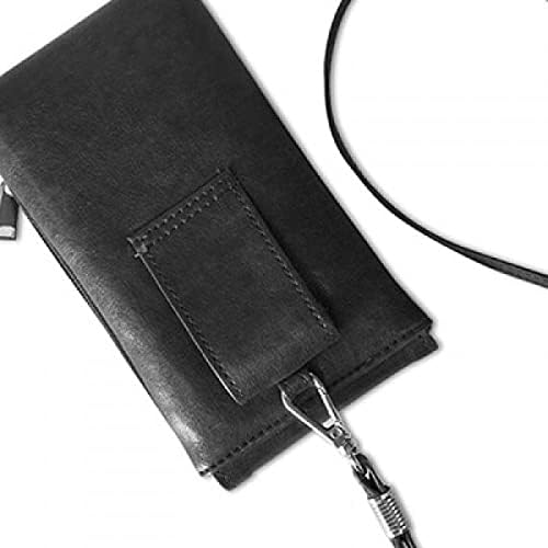 Slatka ljubav slatka citat rukopis stil telefona torbica pametni telefon viseća od umjetne kože crna