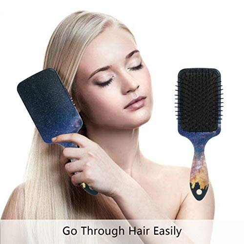 Vipsk Air Cushion četkica za kosu, plastično šareno šareno nebo, prikladna dobra masaža i anti -statička četkica za kosu za suhu i