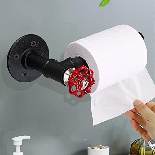 Držač za toalet, držač toaletnog papira, držač papirnatog ručnika za zidni nosač - Držač za ručni ručnik od željezne cijevi | Roll