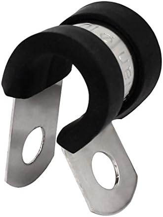 Aexit 10 mm dia stezaljke epdm guma obložena p isječnica kabelska crijeva stezaljke za remen stezaljke držač 2pcs