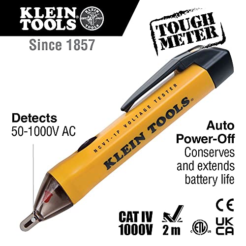 Klein Tools 80077 Komplet za ispitivač napona s elektroničkim ispitivačem napona AC/DC, testerom GFCI izlaza i olovkom za ispitivanje
