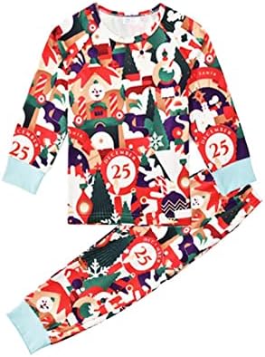 Obiteljska pidžama božićna pamučna pidžama, božićna obiteljska pidžama odgovarajući setovi odgovarajući obiteljski božićni pjs setovi