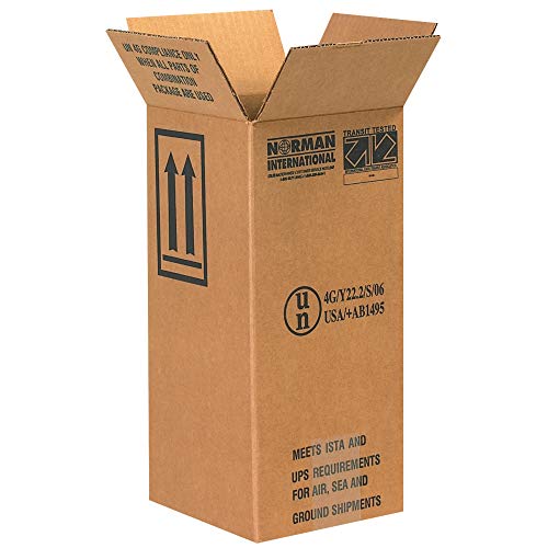 Plastične kutije za vrčeve i prostirke, 1-1 galon, 6 in 6 in 12 3/4, Kraft, 20 komada po pakiranju