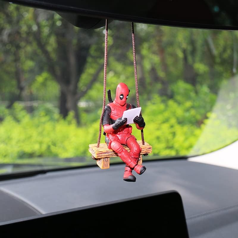 Ornament za ljuljanje automobila anime deadpool automobil unazad retrovizor pribor Smiješno anime ogledalo ogledalo za viseći pribor