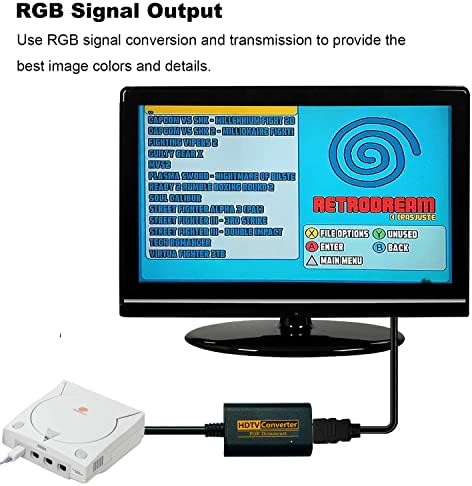 [RGB signal izlaz] Dreamcast to HDMI adapter, Jadebones HD HDMI kabel, Dreamcast to HDMI Converter za konzolu SEGA Dreamcast Console
