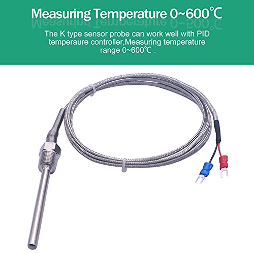 Senzor temperature navoja cijevi od 9 / 2 inča 1/4 inča sonda za dvožični regulator temperature od nehrđajućeg čelika 304 termoelement
