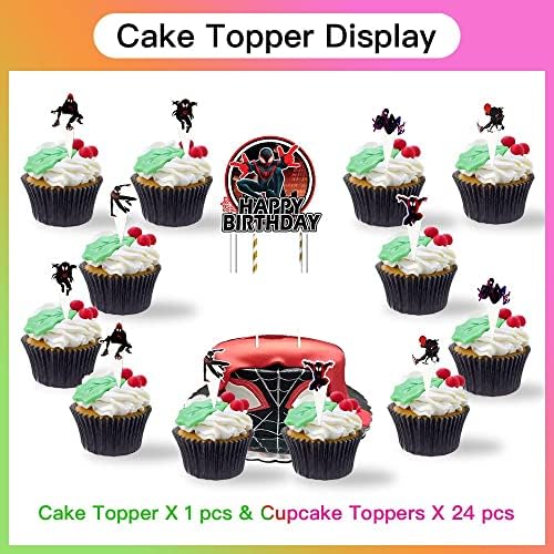 Pribor za zabavu tanjuri za zabavu ukrasi pozadinski dekor Baloni banner Rođendanska torta Topper