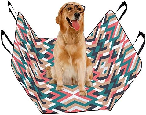 Navlaka za sjedalo za pse za pse, prilagođena etničkom stilu, retro navlake za autosjedalice s cvjetnim printom za pse, vodootporne