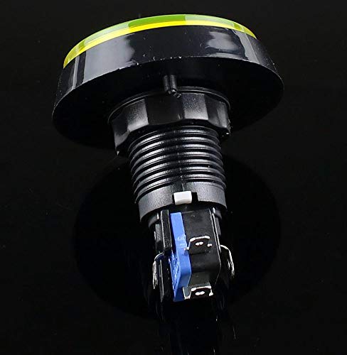 Industrialfield LED lampica 60 mm Big okrugli arkadni video igra Player PUSH TUMP TUMP Switch 1pcs žuti