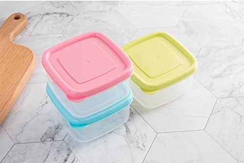 Kvadratna kutija za skladištenje svježe hrane mini mala plastična kutija ohlađena kutija za brtvljenje kutija za uzorke hrane ružičaste