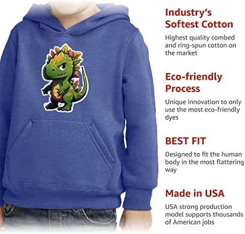 Dizajn dinosaura za malu djecu pulover - kapuljača s spužvama s spužvama iz crtića - slatka kapuljača za dizajn za djecu
