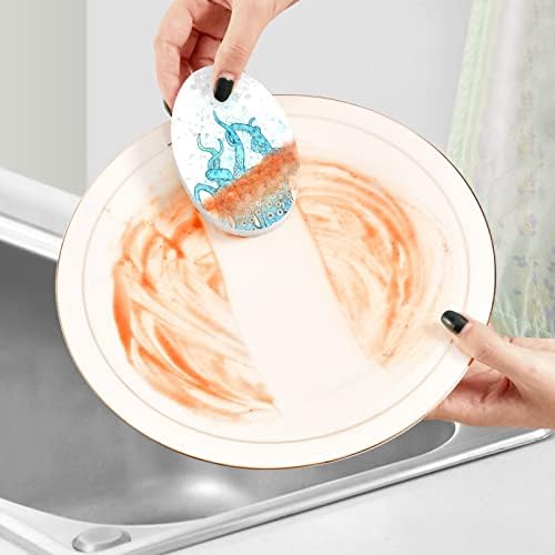 Alaza hobotni pipci uvijaju prirodne spužve Kuhinja Celuloza spužva za jela za pranje čišćenja kupaonice i kućanstva, ne-rasvjetnice