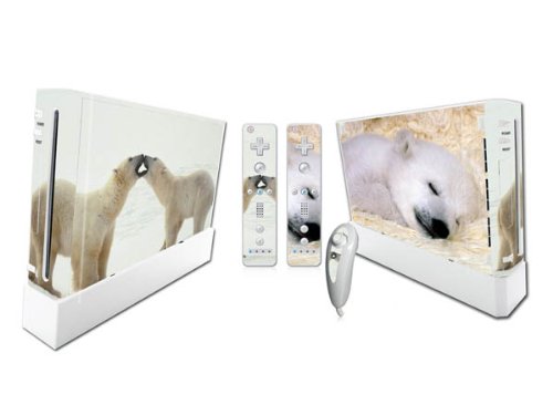 Vinilna naljepnica / omot za naljepnice za konzolu; + Daljinski upravljači-životinja iz obitelji polarnih medvjeda