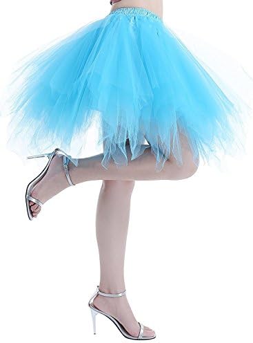 Urvip Women Vintage 1950 -ih Tutu Multicolor Petticoat balet baleta Dance Skirt suknja