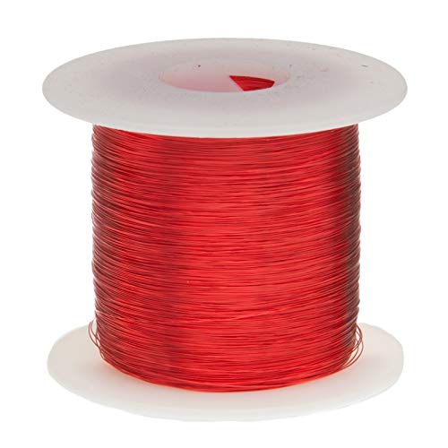 Magnetska žica, teška emajlirana bakrena žica, 27 inča, 5,0 lbs, duljina 7855 inča, promjer 0,0161 inča, crvena