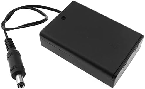 Držač baterija RLEC AA Crna 3x1.5V 4.5 V Baterijski blok AA s priključkom dc 5.5x2.1 mm DIY Držač baterije Torbica za baterija blokovi
