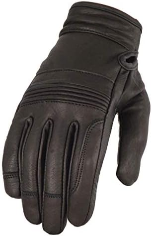Milwaukee kože MG7735 Ženske 'flex kinuss' crne vrhunske kožne rukavice s gelom dlanovima