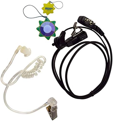 HQRP 2-pinski akustička cijevni slušalica Slušalice Mikrofon je Kompatibilan sa ICOM IC-F12, IC-F12S, IC-F14, IC-F15, IC-F16 + HQRP
