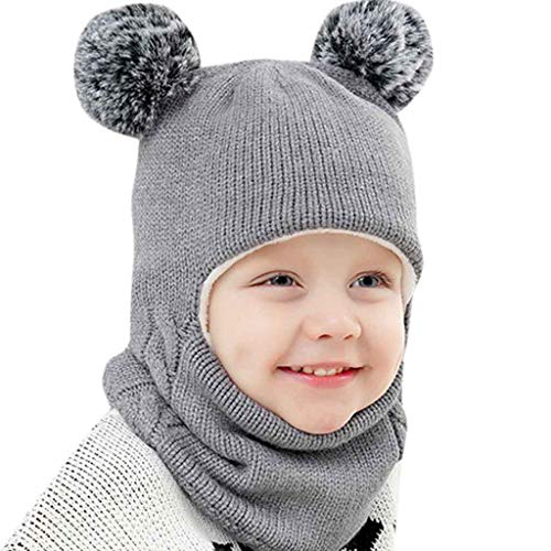 Zimski uši šešir zimska kapuljača beba topli šešir dječak šal šarf kapica pletene djevojke kape za bebe briga