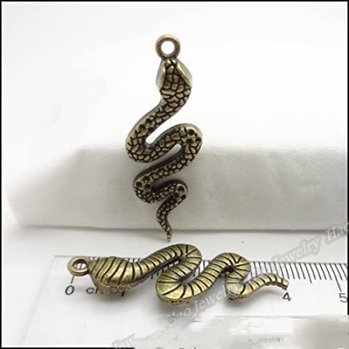 Pribor za izradu nakita 20 kom Privjesci u obliku zmije mješoviti metalni privjesci-zmije Privjesci u obliku životinja za narukvice,