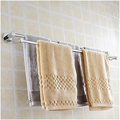 Omoons, stalak za ručnike ručnika, dvostruki stalak za ručnike od nehrđajućeg čelika, viseći držač za ručnike ugrađen u telesbathoroom,