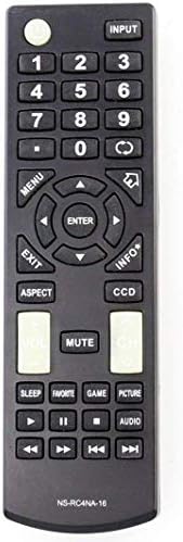 NS-RC4NA-16 Universal Remote Control Replacement for All Insignia TV Ns-55d420na16 Ns-60e440na16 Ns-60e440mx16 Ns-28dd220na16 Ns-24d420na16