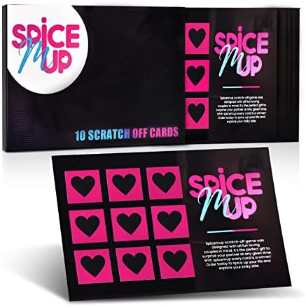 Ulaznice za seksualne ogrebotine za parove Spicemup- Naughty Scratch Off Sex Pozicija kartice [10 karata]- Zabavna igra za spavaću