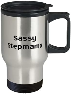 Sassy Mapmama Putnička šalica, maćeha prisutna od kćeri, prekrasna šalica za putničku kavu za mamu