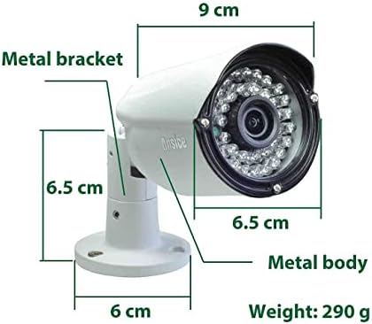 Ansice 4MP POE IP kamera 4,0MP Network Sigurnosna kamera IP sustav nadzora 2,8 mm Fiksna leća IR infracrvena vodootporna IP66 vanjski/zatvoreni
