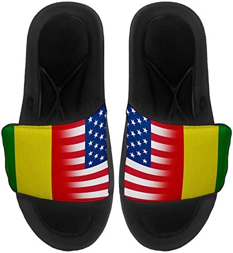 Expressitbest jastuka s klizanjem sandala/dijapozitiva za muškarce, žene i mlade - zastava Gvineje - Gvineja