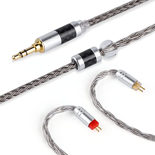 Linsoul Tripowin Zonie 16 jezgra srebrni kabel za pozlaćene slušalice za BL03 TRN V90 V80 AS10 ZS10 ZS6 ES4 IEMS