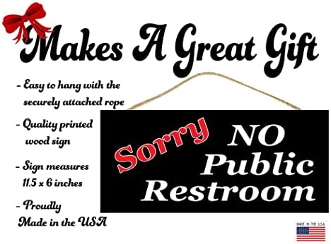 Oprostite, nema javnih zahoda u kupaonici Maloprodajni posao Viseći zidni znakovi