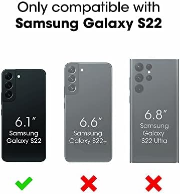 Slučaj branitelja kompatibilan sa Samsung Galaxy S22 Case Black